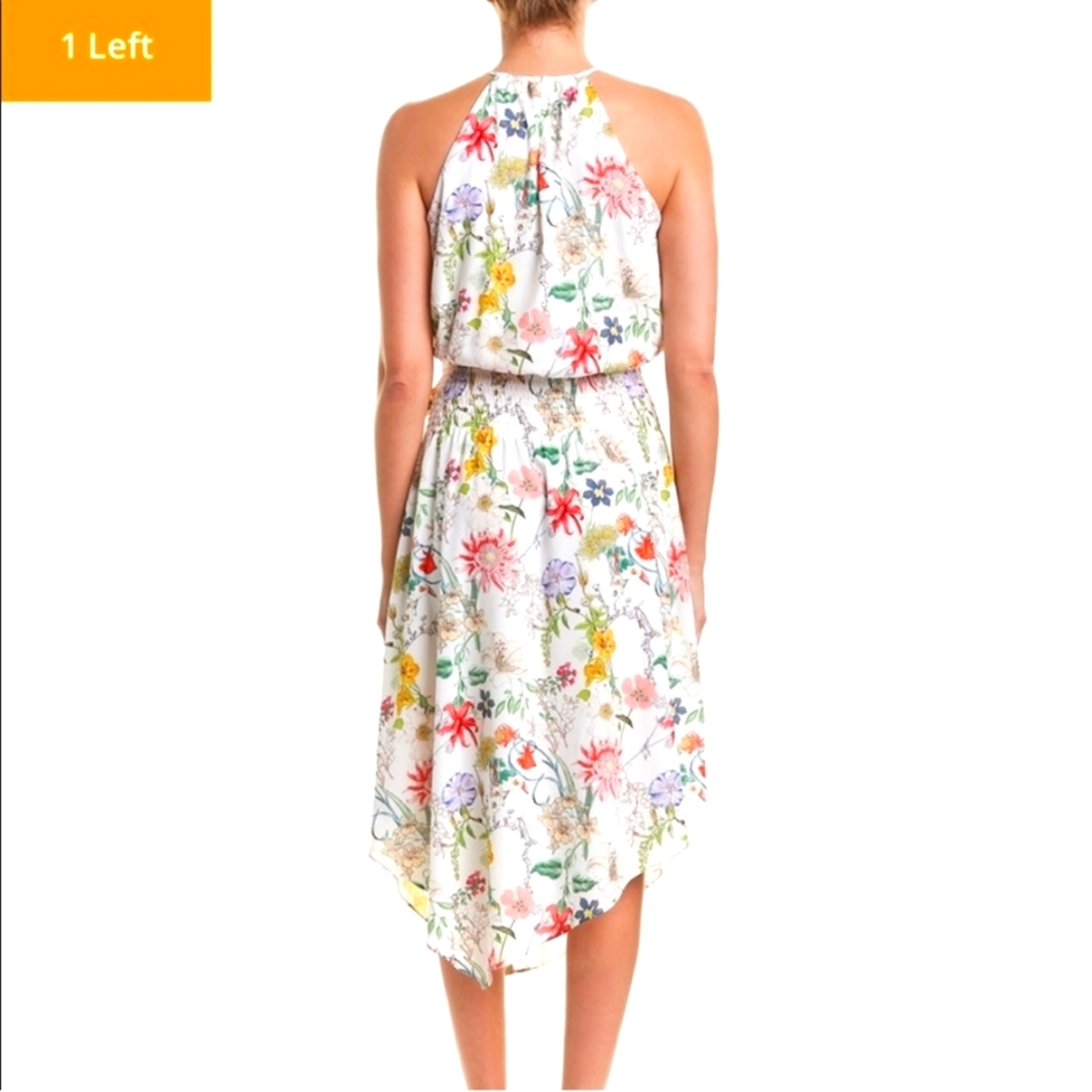 Parker NY Herley Halter Floral Midi Dress - S - Picture 2 of 13
